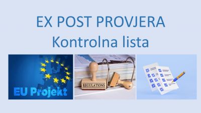 Kontrolna lista za Ex post provjeru nabave financirane iz fondova bespovratnih sredstava